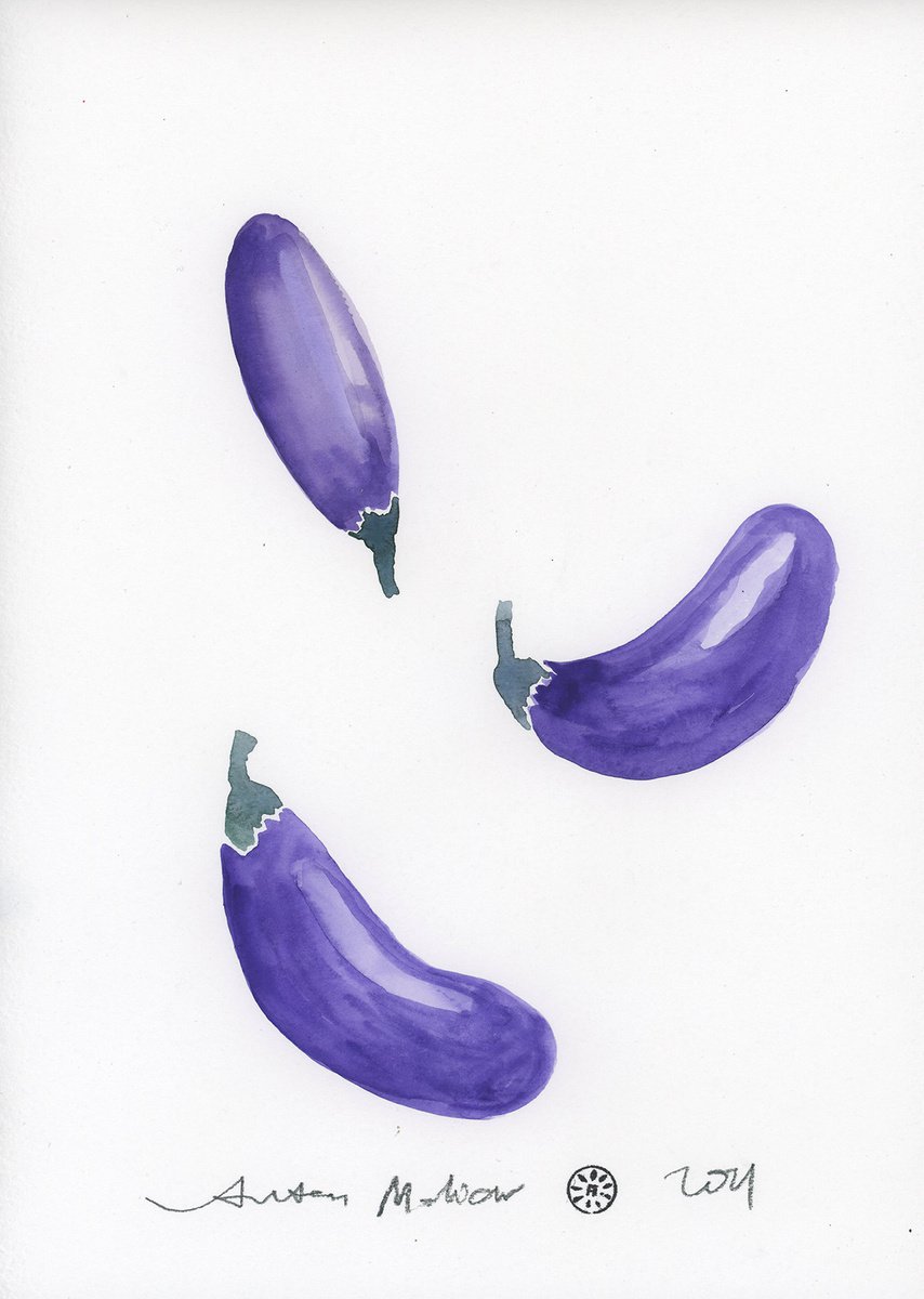 Eggplant Party by Anton Maliar