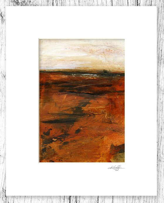 Mystical Land Collection 9 - 3 Textural Landscape Paintings by Kathy Morton Stanion