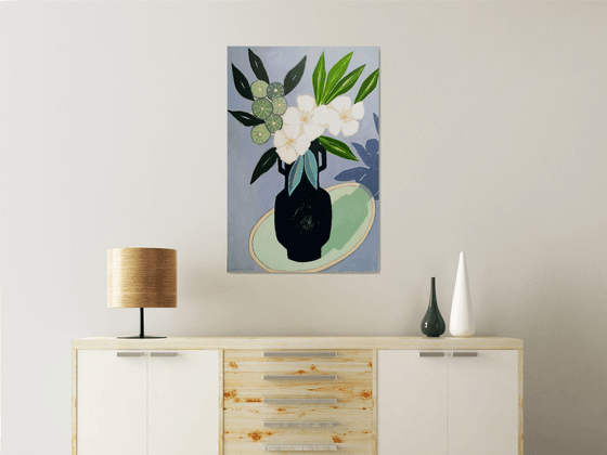 Spring Florals in Blue I