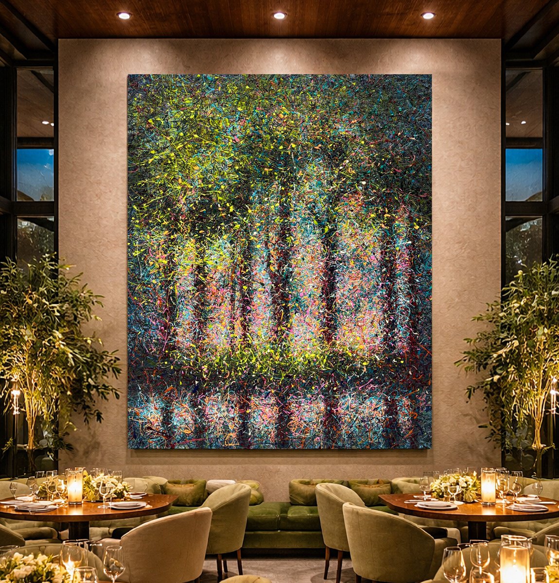  A Shimmering Instant By Nadiia Antoniuk, 65 X 79, Artwork For Sale On Artfinder