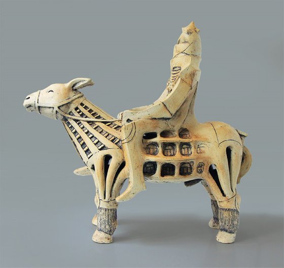 Ceramic | Sculpture | Barcelona donkey