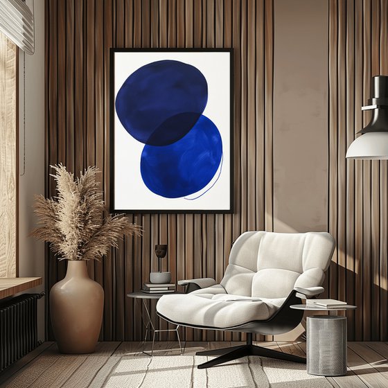 Large Blue Wall Art