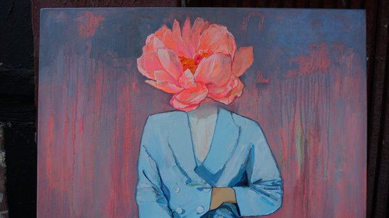 Human flower  Painting by Anastasia Balabina