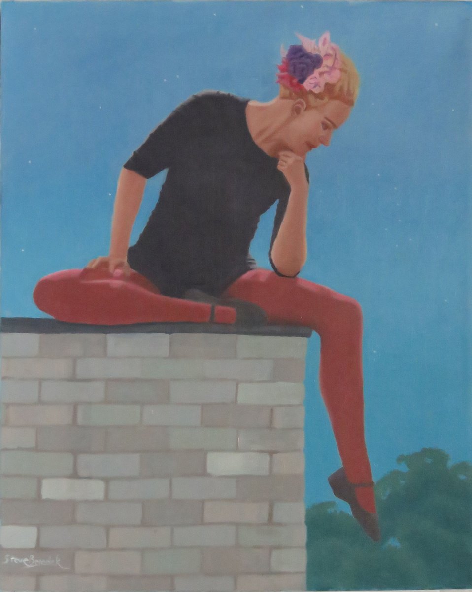 Photorealistic Portrait Oil Painting By Stephen Benedek, 16 X 20", Catburgler, Original Artwork