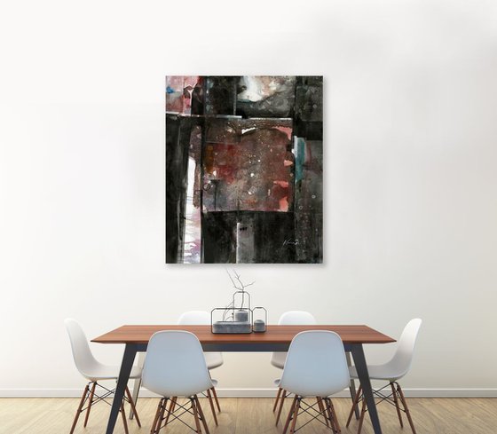 Remnants Of The Past - LARGE Abstract on Canvas by Kathy Morton Stanion