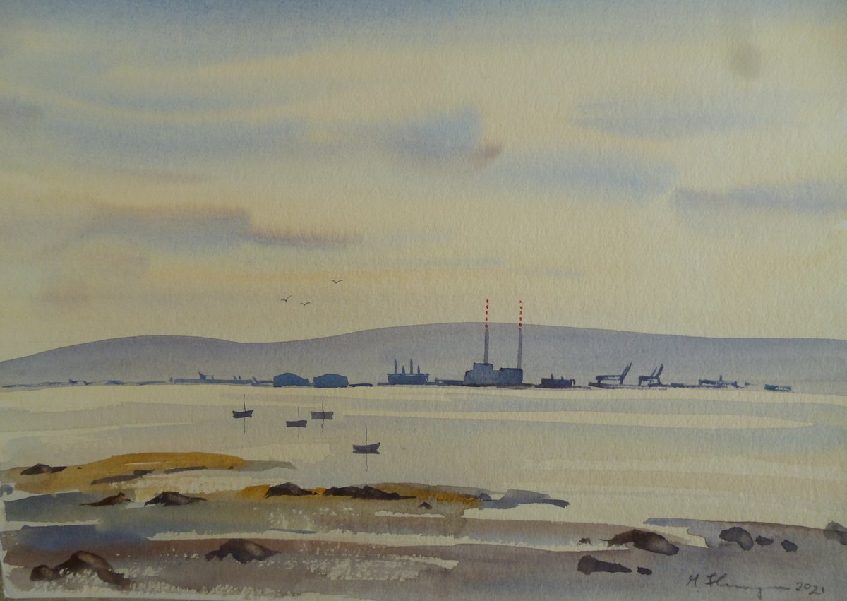 Evening at Dublin Bay by Maire Flanagan