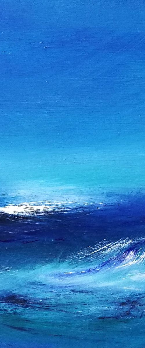 Blue Horizon 2, cornwall, seascape gorgeous by Mel Graham