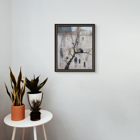 Cat on the Bare Branch