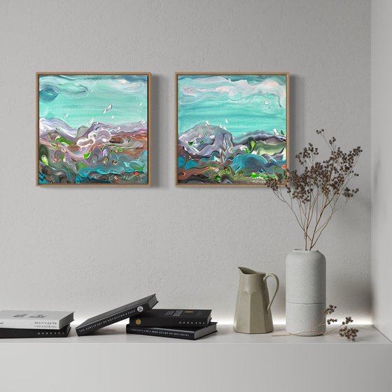 Coastal study no.62 - diptych