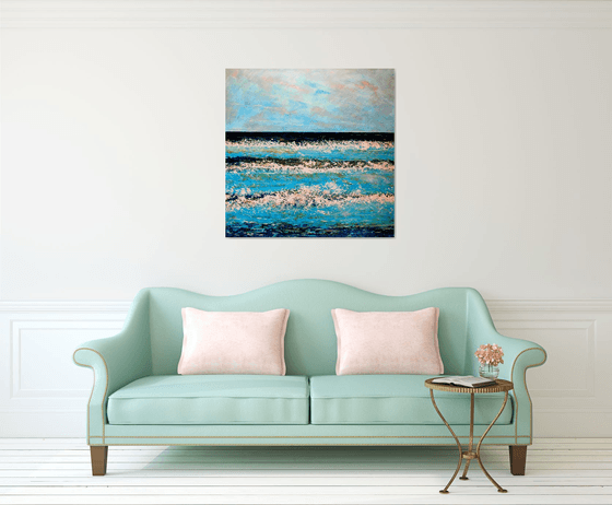 Freshwater Bay in Winter ( Large-100 cm x100cm)