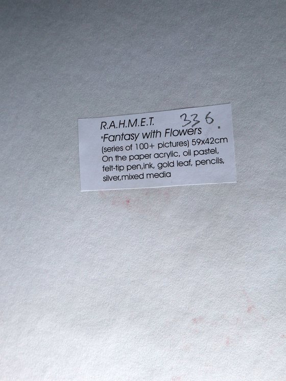 Fantasy with Flowers 336: paper 59x42cm