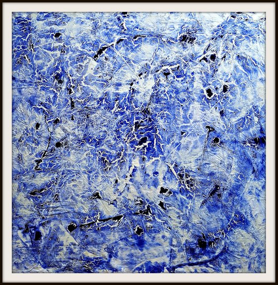 Doubts -01- (n.383) - 88,00 x 90,00 x 2,50 cm - ready to hang - acrylic painting on stretched canvas
