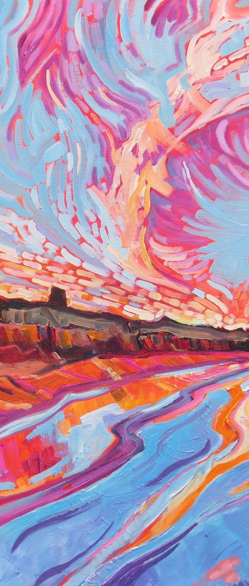 Swirling Norfolk Coastline by Mary Kemp