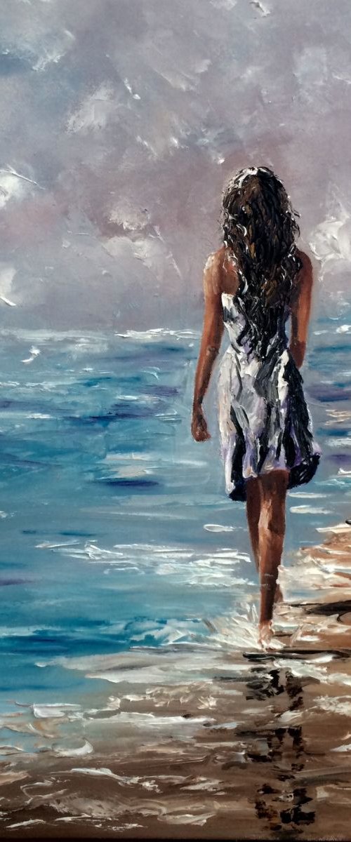 Walking at the beach by Inna Montano