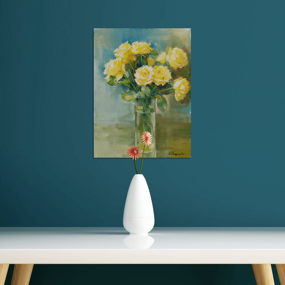 Roses in a vase