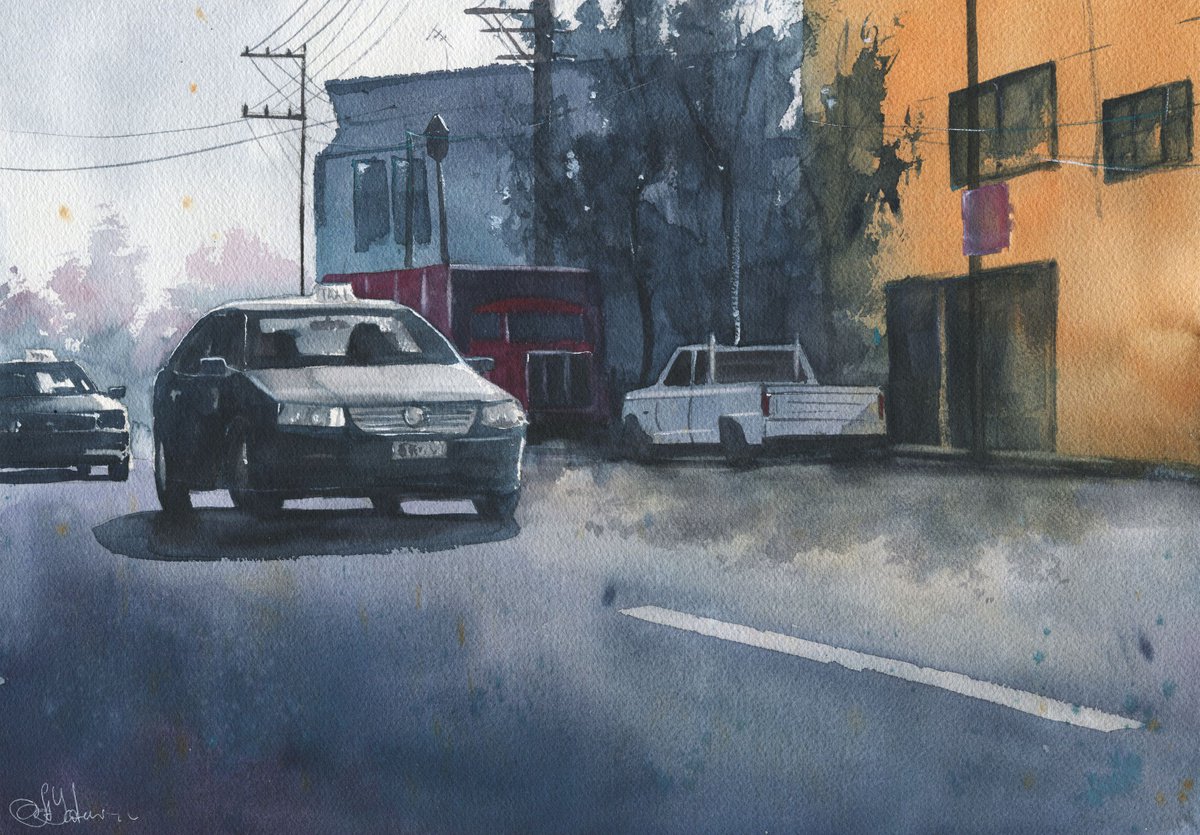 Cars on the road by Oleksii Iakurin