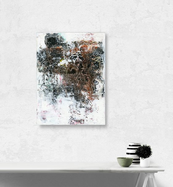 Begin The Journey 7  - Abstract Textured Painting  by Kathy Morton Stanion