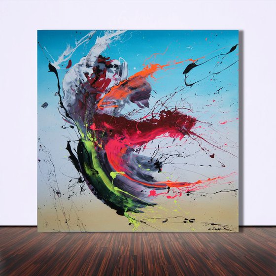 Beauty Punch I (Spirits Of Skies 081022) - 90 x 90 cm - XXL (36 x 36 inches)