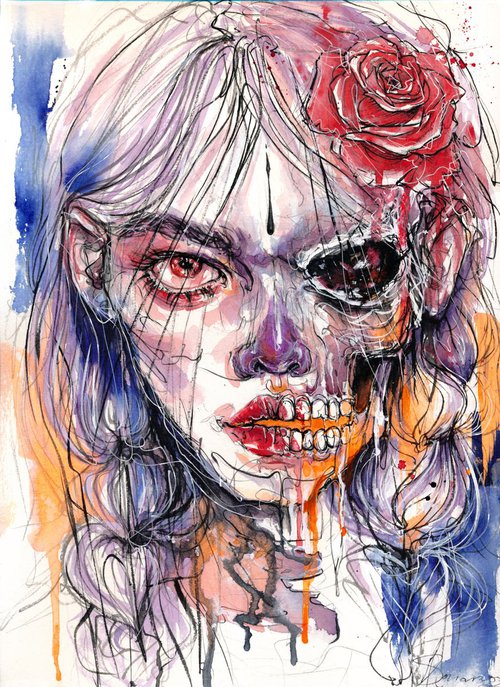 Skull Girl_ REBORN by Doriana Popa