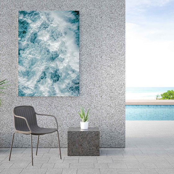 Vertical Abstract - 'Amphitrite' - Aerial Photography Canvas
