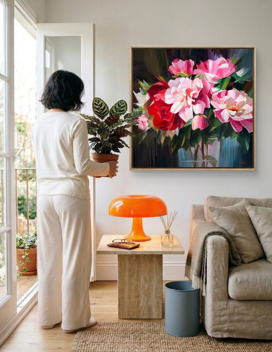 Blush and carmine rhapsody