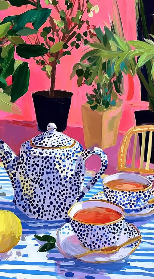 Tea in the Garden by Alina Timoshenko
