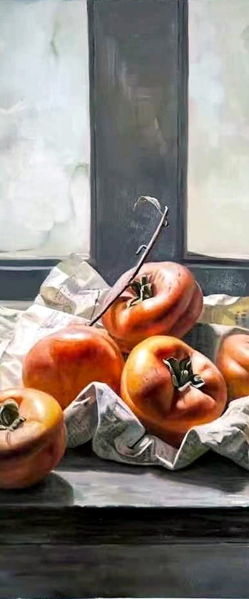Still life:Persimmon by Kunlong Wang