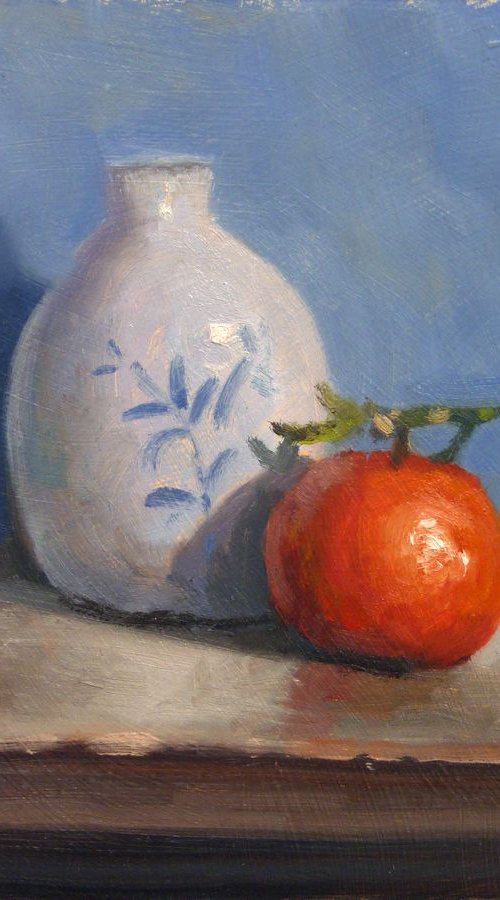 Vase and Clementine by Pascal Giroud