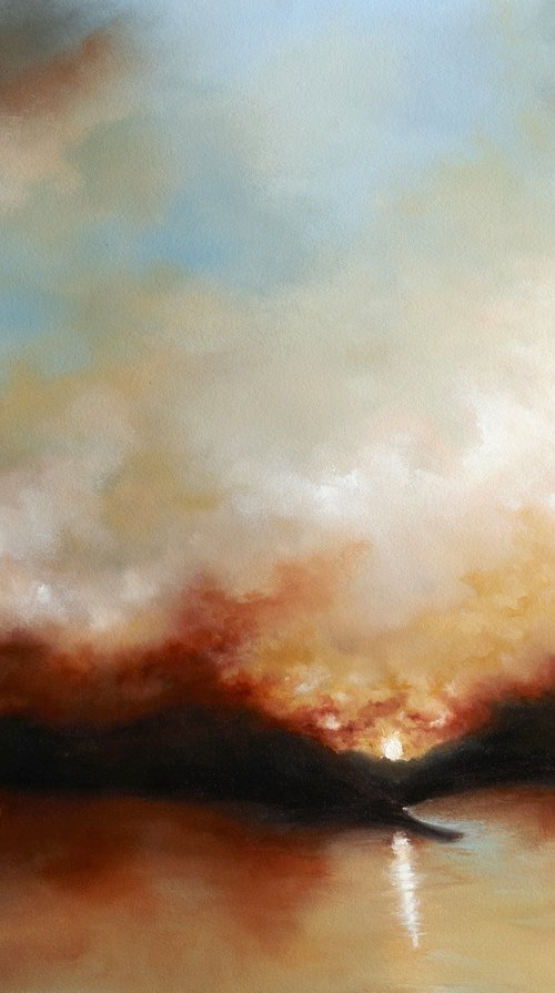 Sunset For Santorini by Rolf Marriott