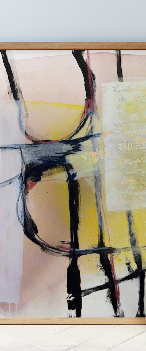 Abstraction blush by Poovi Art