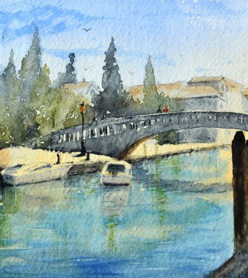 Venices first impression Venice Italy small by Nenad Kojić watercolorist