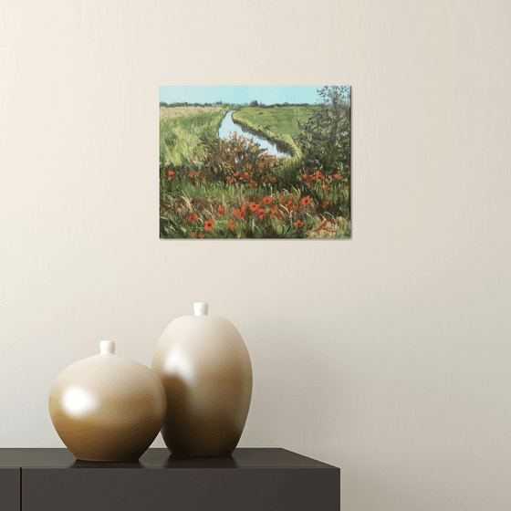 Landscape with poppies 5