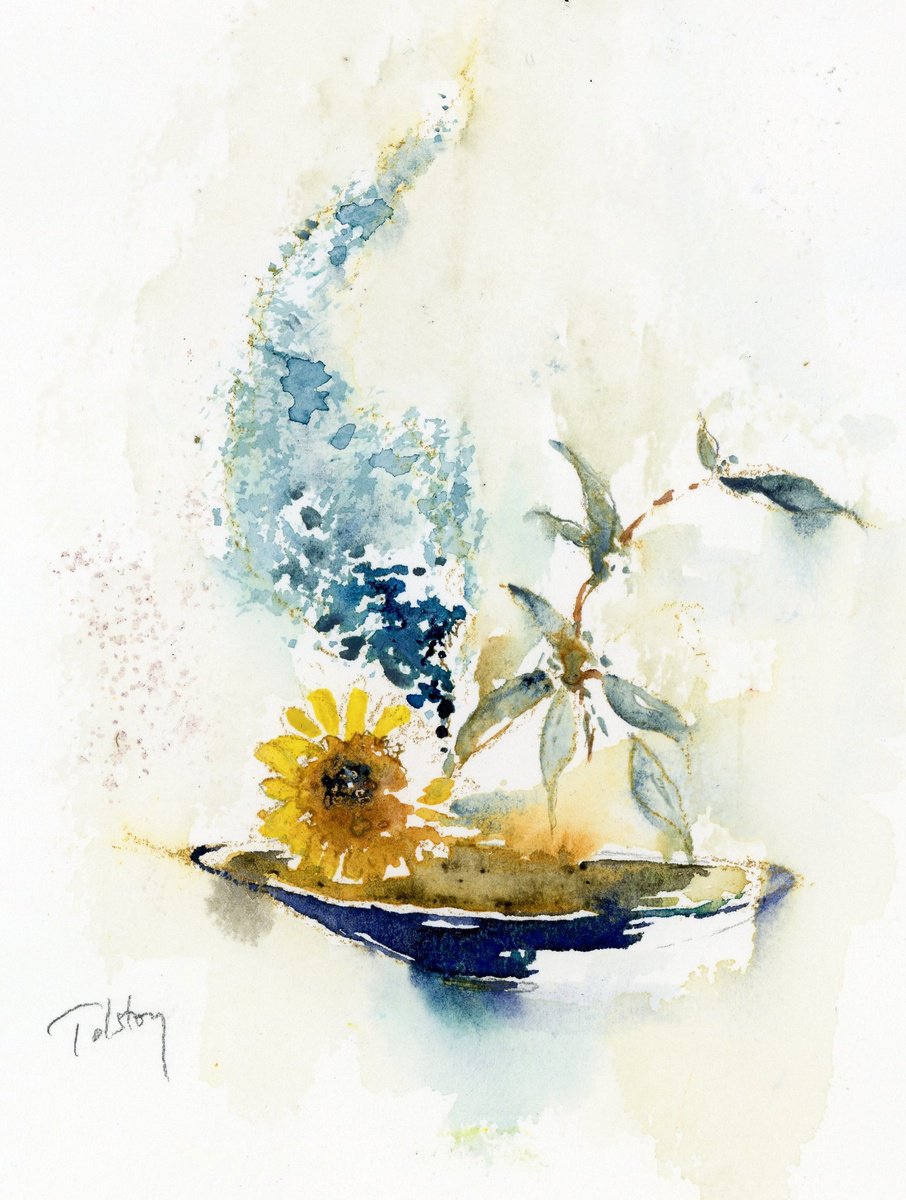 Sunflower & ikebana by Alex Tolstoy