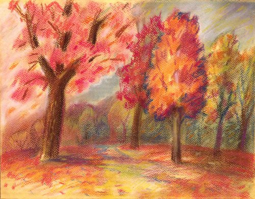 Autumnal Trees in the Kensington Gargens by Roman Sergienko
