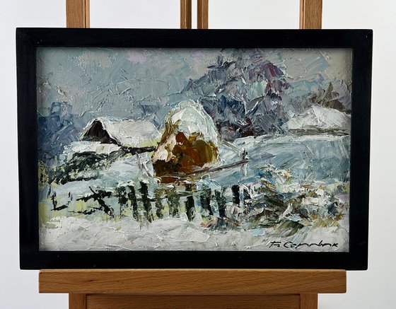 Winter Haystacks