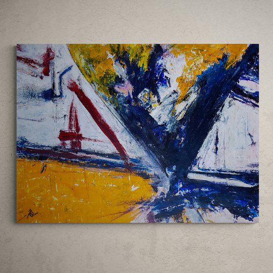 Relativus N-5 (XXL) - Abstract Landscape (W)140x(H)106 cm.