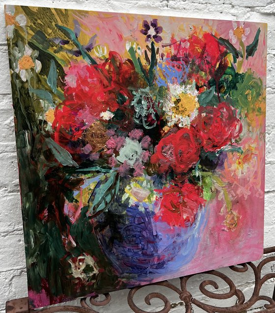 Flower in a PInk Room
