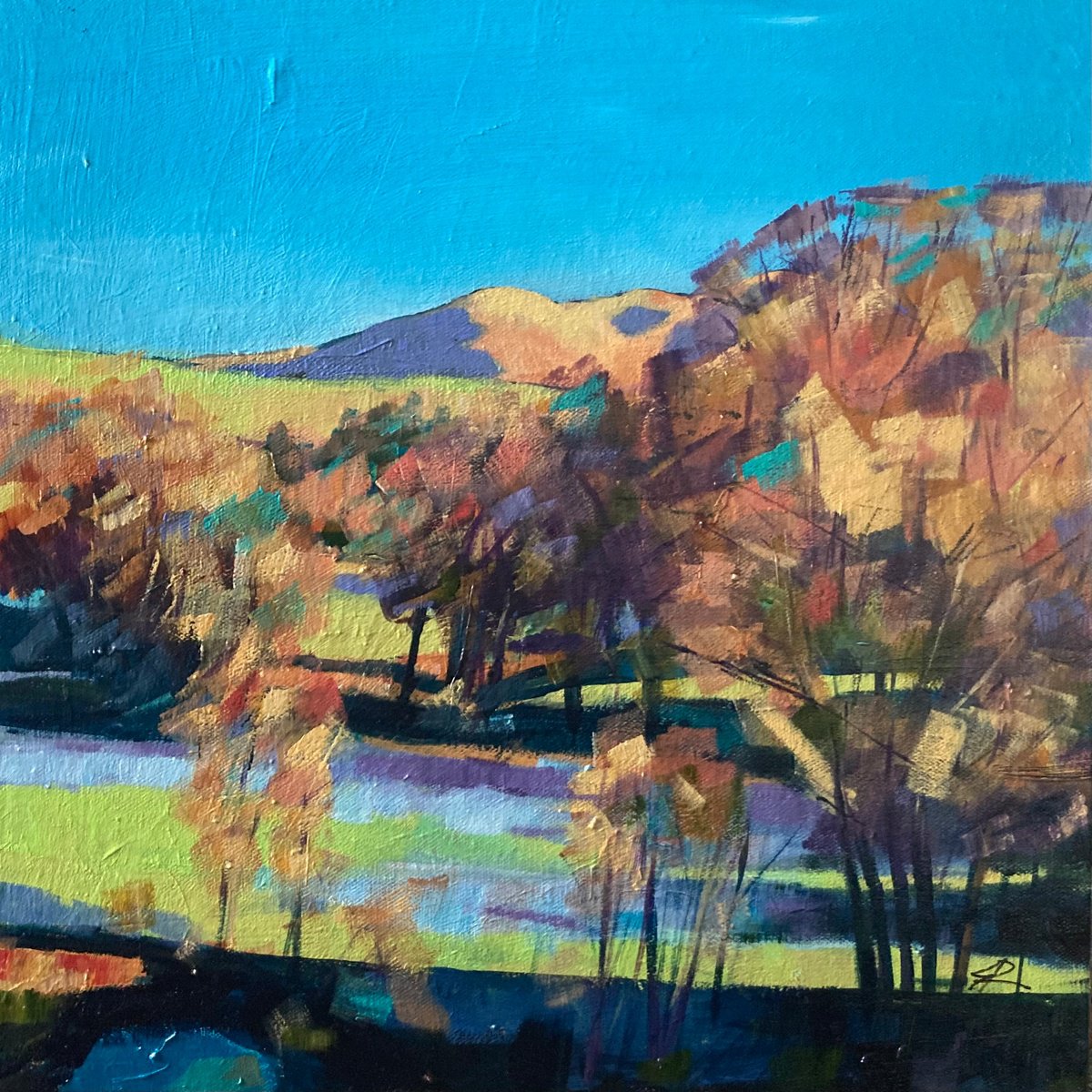 Autumn Sunrise By Stuart Roper, 17 X 17, Artwork For Sale On Artfinder