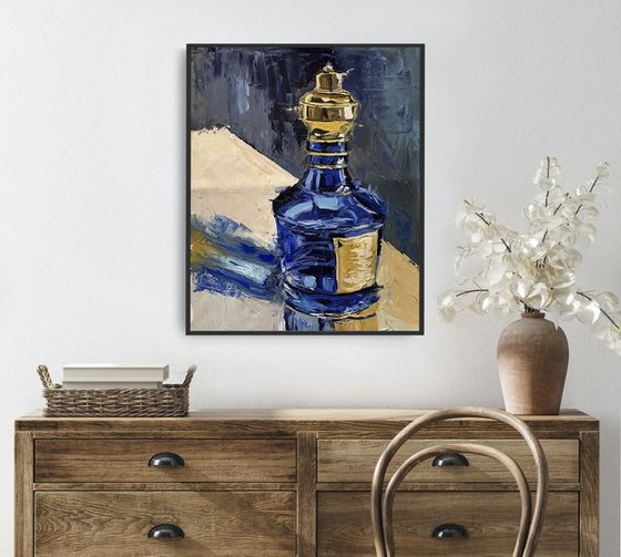 Cobalt Decanter.