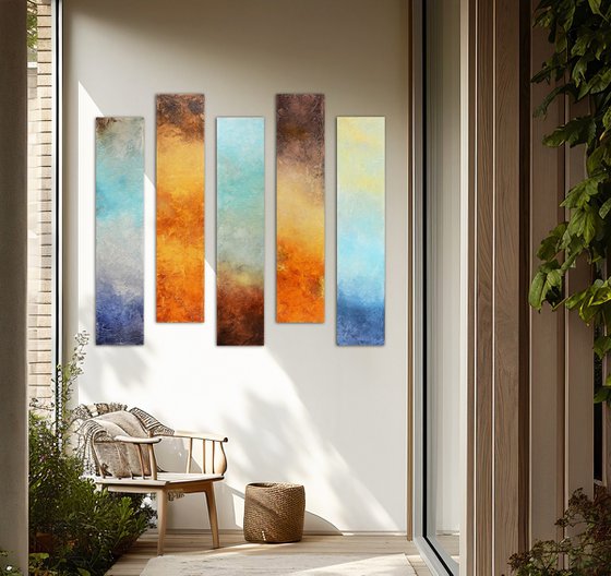 Pillars of colors - Landscapes