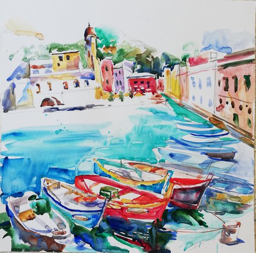 Old Italian Harbor by Jelena Djokic