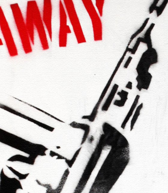 WAR CHILD (ON A BOX CANVAS).