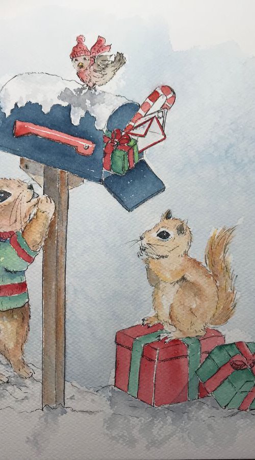 Mr. Rabbit’s christmas time by Sabrina’s Art