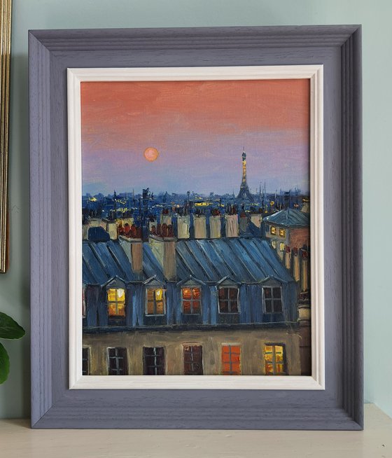 Paris Rooftop sunset
