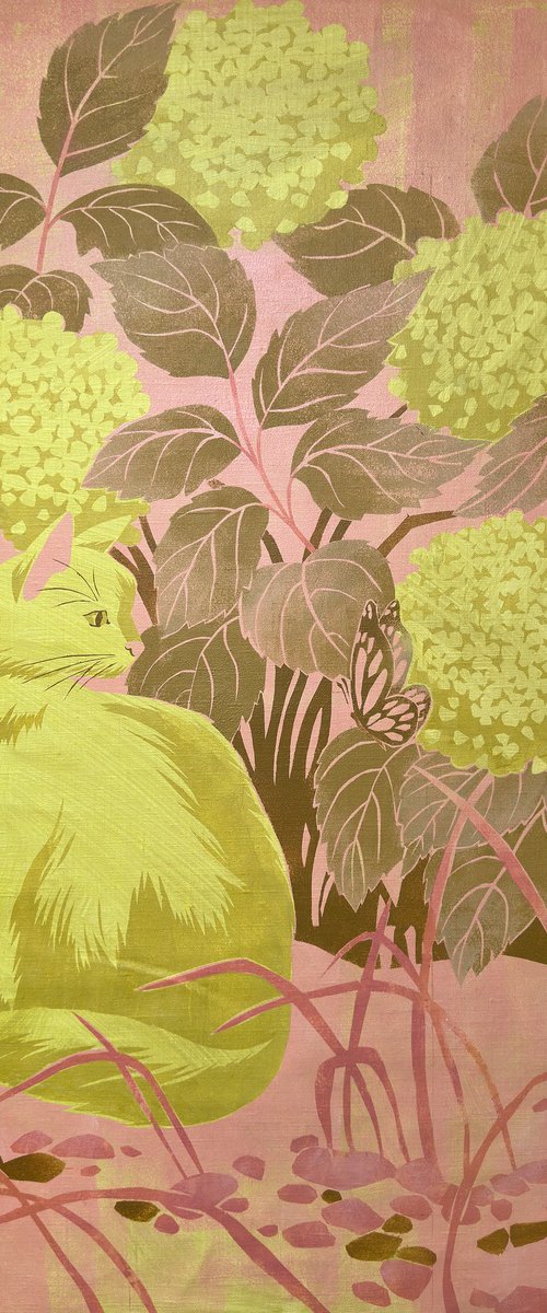 Under the Hydrangea Bush by Ekaterina Prisich