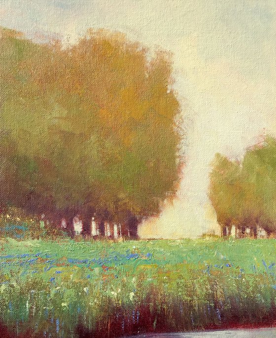 Spring Flowers 41819 impressionist tonal landscape