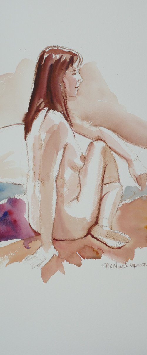seated female nude by Rory O’Neill