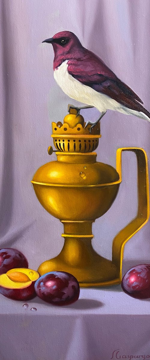 Perched on Gold by Ara Gasparian