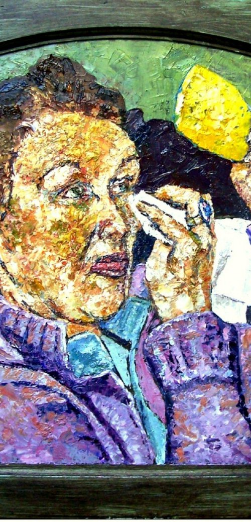 Making it up - a diptych (two separate paintings) by Richard Meyer