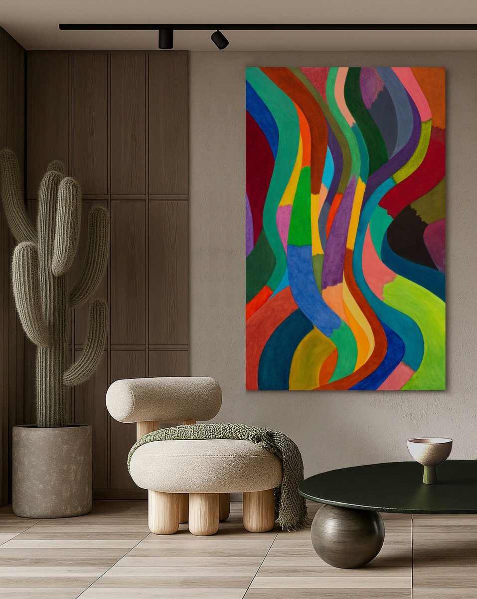 Expressive Oil Painting , Life- Giving Nature Vi By Ivan Stoyanov, 37 X 59, Artwork For Sale On Artfinder